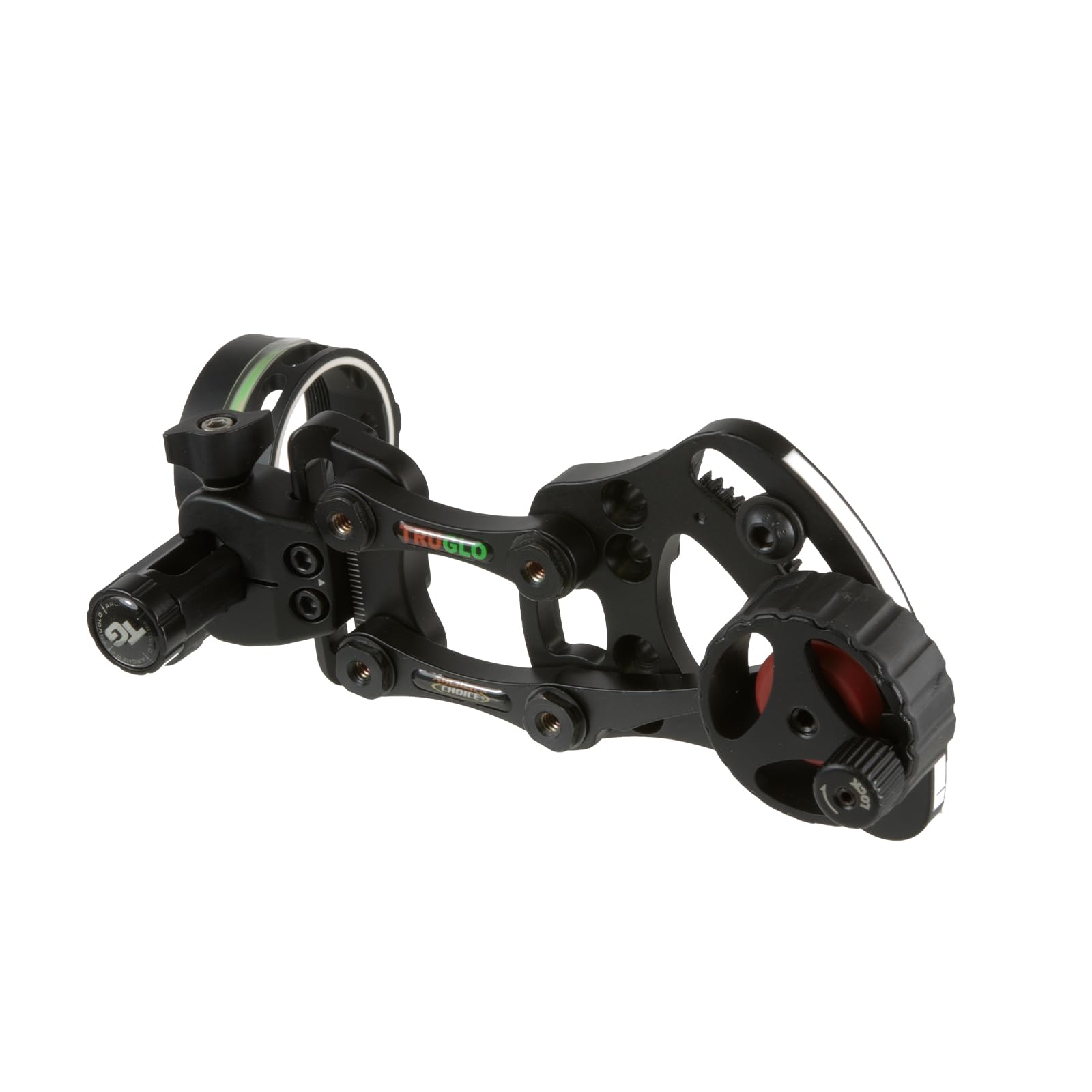 RANGE-ROVER TRUGLO Series Single-Pin Moving Bow Sight, Black, Left-Handed, .019" Pin, Toolless Micro-Adjustable Windage