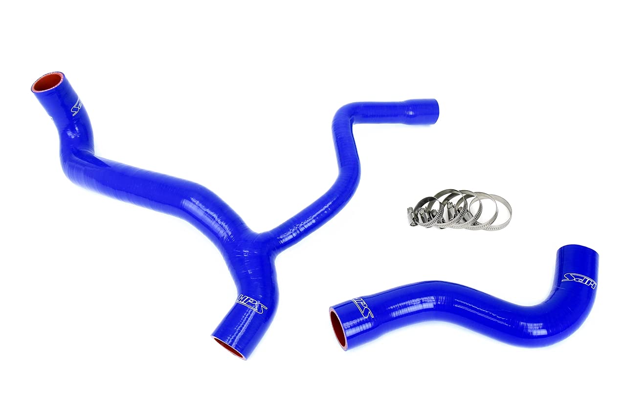 3-ply HPS Blue Reinforced Silicone Radiator Coolant Hose Kit 57-2040-BLUE