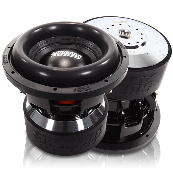 10" Sundown Audio X v.3 Subwoofer – Dual 2 Ohm, 2000W RMS, 3" VC, 30mm Xmax, Hyper-Extended Pole, Mega-Roll v.2 Surround, Triple Stack Magnet, High Excursion Bass