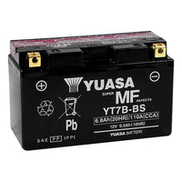 YT7B-BS Yuasa YUAM62T7B Maintenance Free AGM Battery with Acid pack