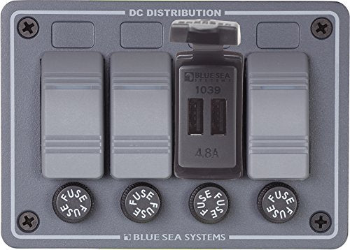 Dual USB Charger Blue Sea Systems 12/24V