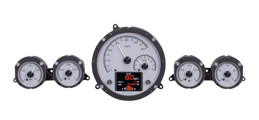 Dakota Digital 59 Chevy Impala 60 El Camino Custom Gauges Silver Alloy HDX-59C-IMP-S