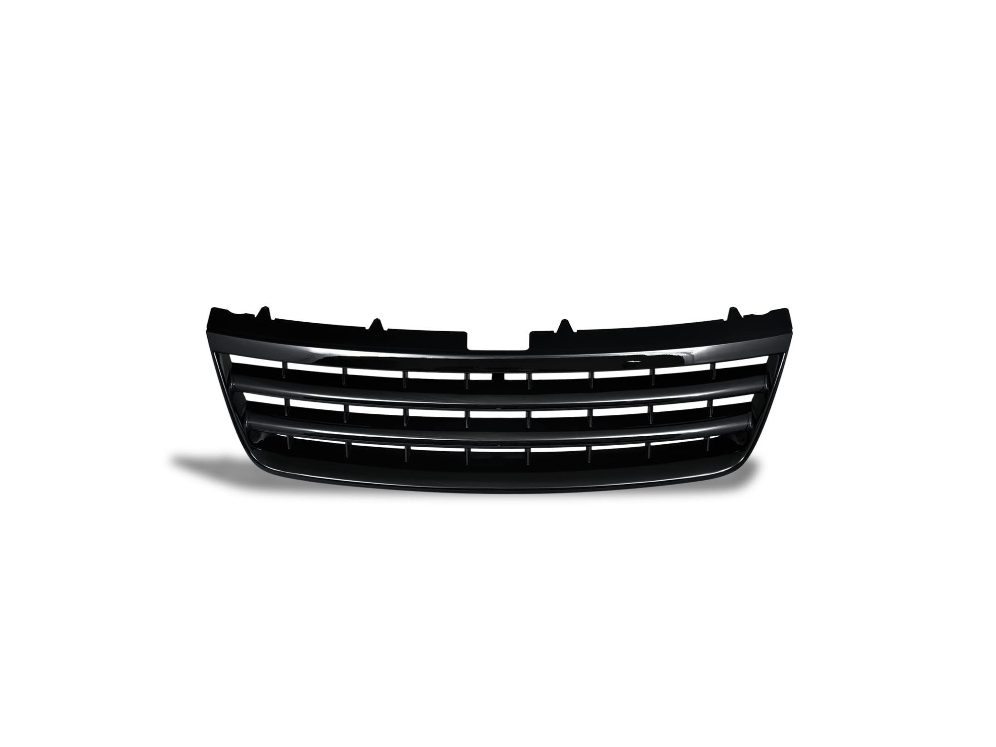 7150614 Armordillo USA Horizontal Front Hood Grille - Gloss Black Fits 2003-2007 Volkswagen Touareg