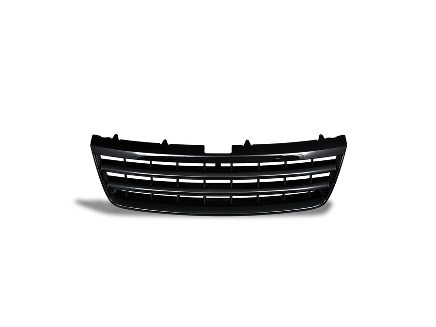 7150614 Armordillo USA Horizontal Front Hood Grille - Gloss Black Fits 2003-2007 Volkswagen Touareg