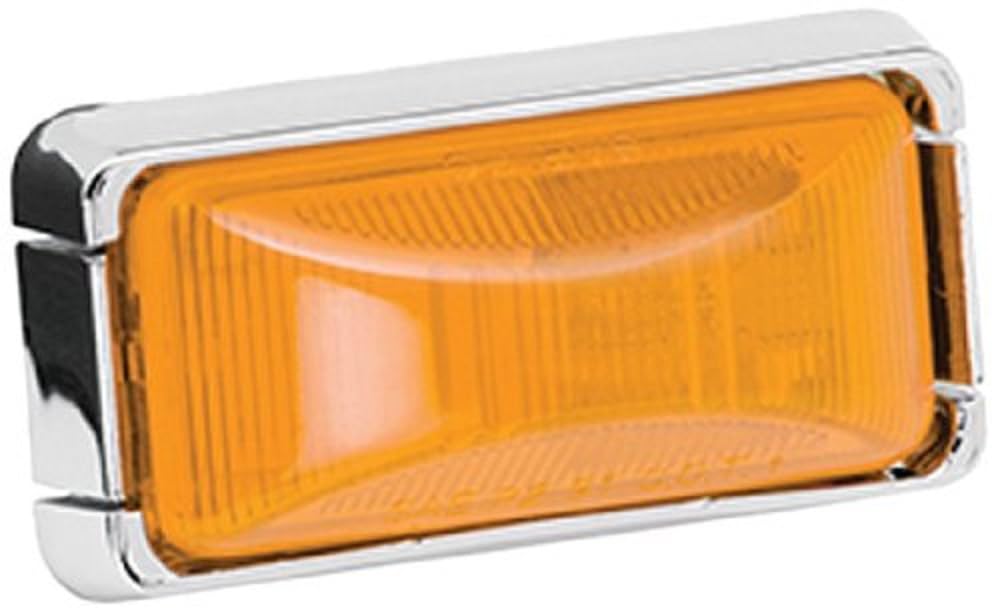 Waterproof Wesbar Sealed Clearance Side Marker Light with Chrome Base