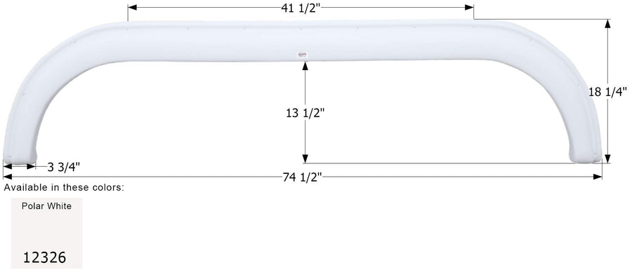 Fender Skirt ICON, Tandem, Newmar, FS2326, Polar White