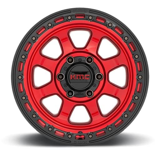 KMC Wheels 20X9 CHASE 8X6.55 0mm CANDY RED WITH BLACK LIP - KM54829080900