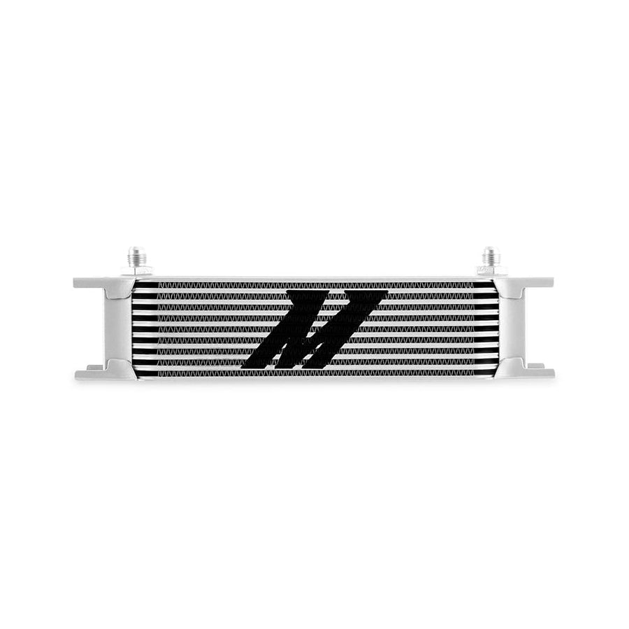 Mishimoto Universal 10-Row Oil Cooler, 6AN, MMOC-10-6SL Silver