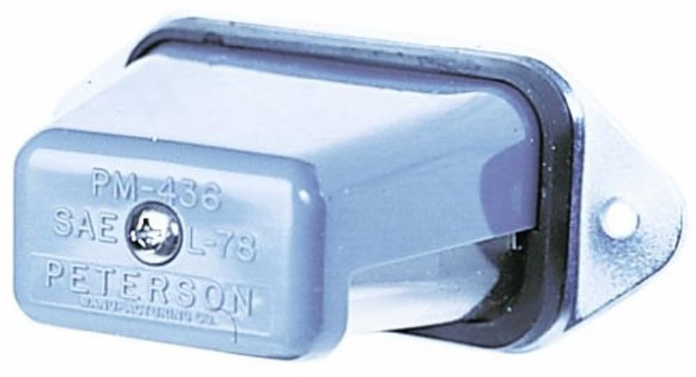 Incandescent Peterson License Light Oblong Clear 4" x 2.25"