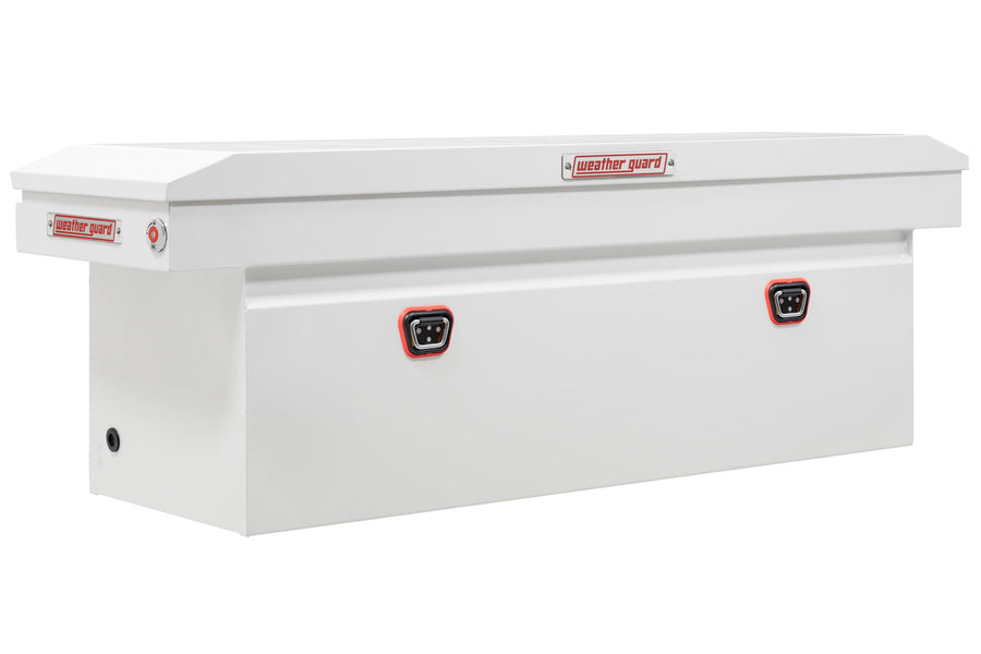 Weather Guard Model 128-3-04 White Saddle Box, Steel, Full Deep, 15.0 cu ft