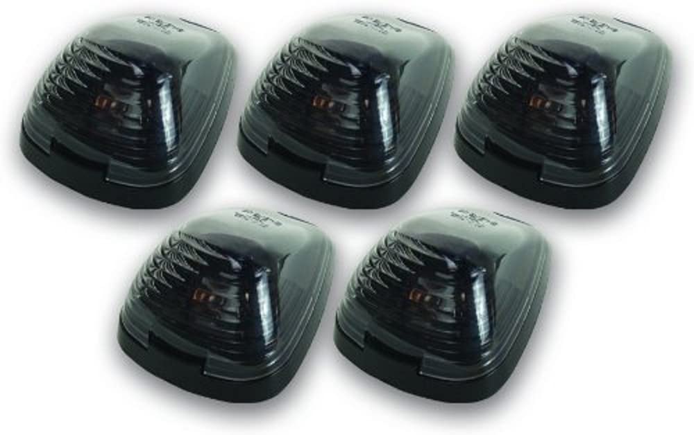 Pacer Performance Hi-Five 20-235S Smoke Ford Style Cab Roof Light Kit, (Pack of 5)