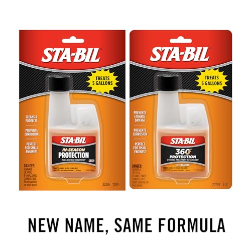 Full Protection Fuel System Treatment STA-BIL In-Season Protection Cleaner, Injector Cleaner, Increases MPG, Prevents Corrosion, 4 Fl. Oz.