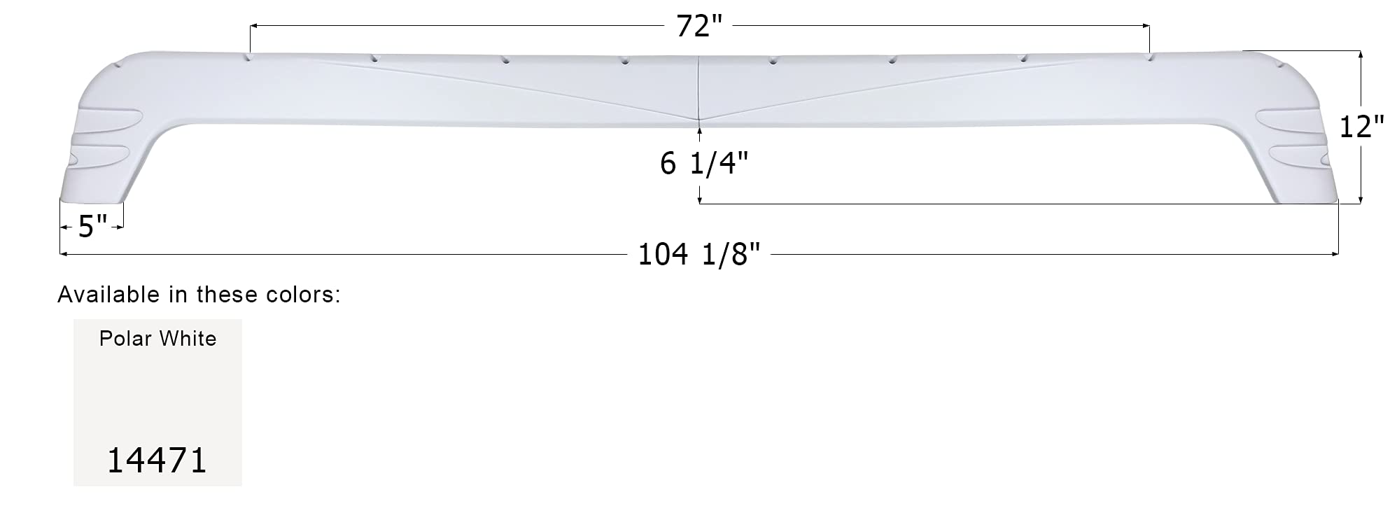 ICON Fender Skirt 14471, Triple, Forest River, FS4471, Polar White
