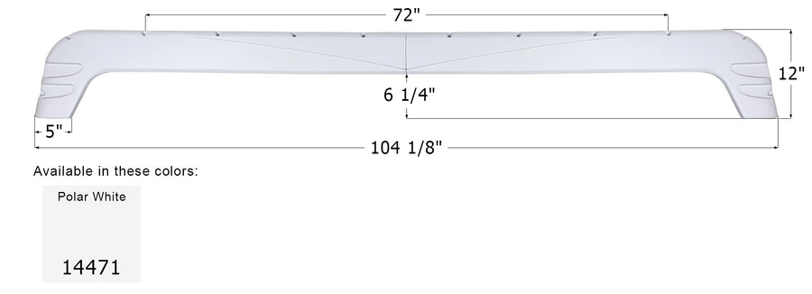 ICON Fender Skirt 14471, Triple, Forest River, FS4471, Polar White