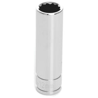 W38712 Performance Tool 3/8-Inch Drive 12-Point Socket, 12mm