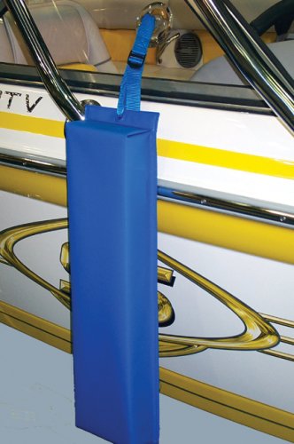 Flat HULL HUGR Fender, 26" x 6" x 2.5" - Blue, Docking Boat Bumper