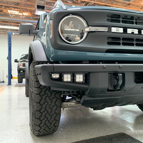 Steel Front Bumper GRIMM OFFROAD Aux Pod Light Mounting Kit for Ford Bronco 2021+