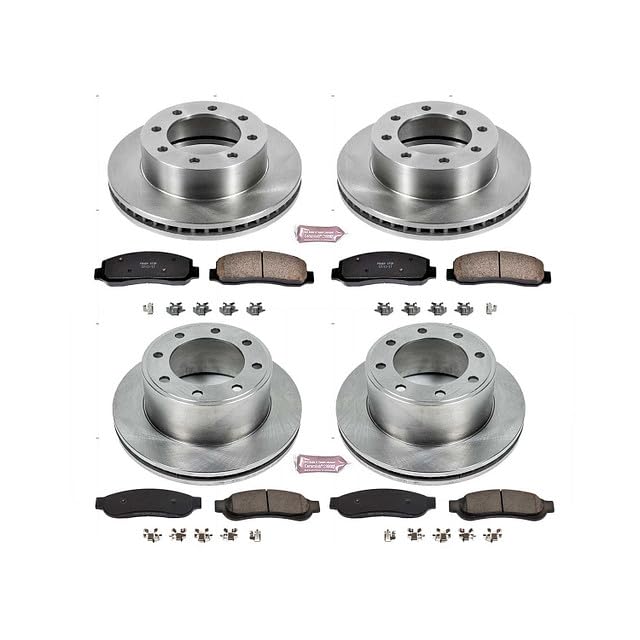 Power Stop Autospecialty KOE5575 Front and Rear Replacement Brake Kit-OE Brake Rotors & Ceramic Brake Pads