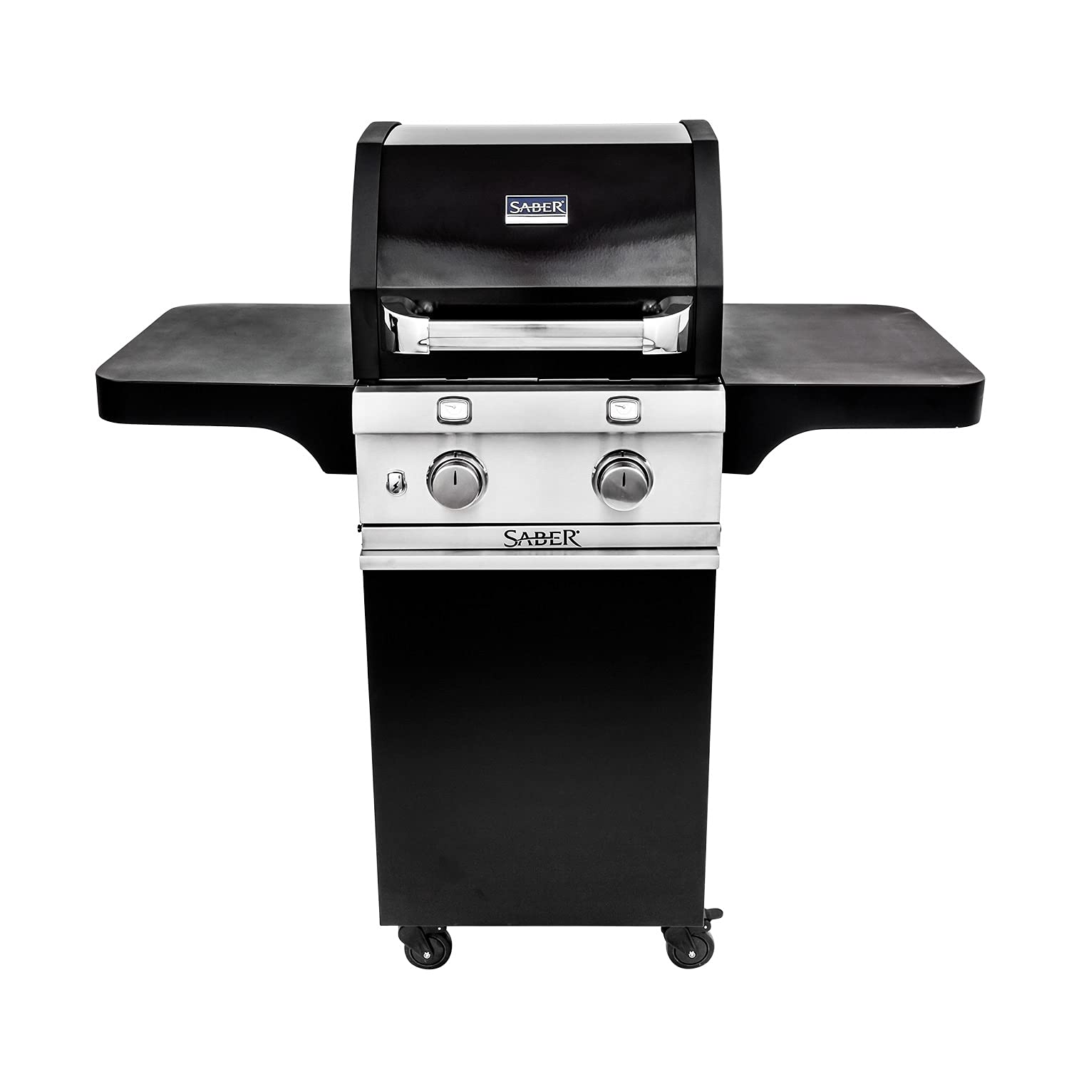 2-Burner Saber Grills Cart Grill, Black R33CC1017