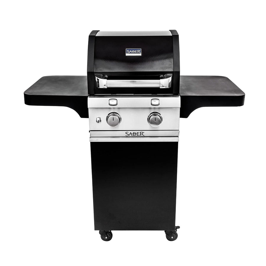 2-Burner Saber Grills Cart Grill, Black R33CC1017