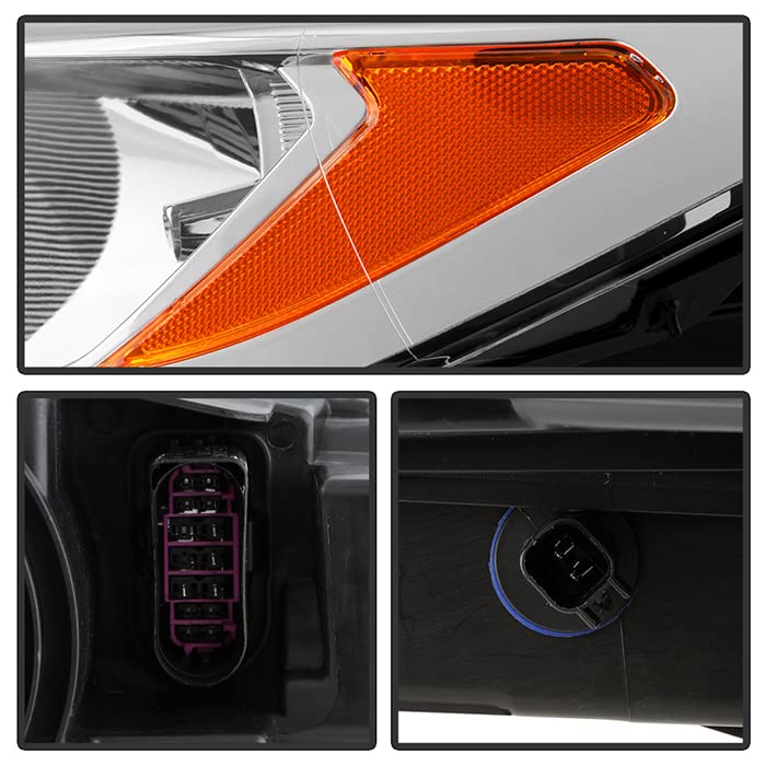 Ford Escape 17-19 Spyder (POE) Halogen (Non-Projector) Headlight - Low Beam-H11(Included) ; High Beam-HB3(Included) - OE Left