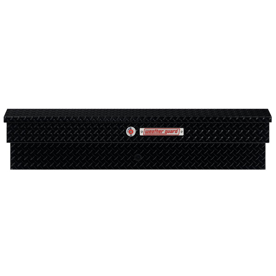 Weather Guard 56in Model 174-5-04 Lo-Side Box, Aluminum, Gloss Black, 4.0 cu ft