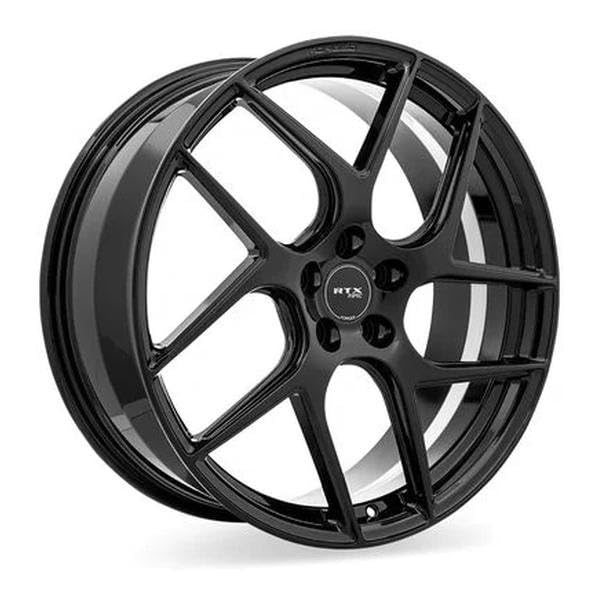 RTX Custom RS07F Wheel - 20x9, 48 Offset, 5x108 Bolt Pattern, 63.4mm Hub - Gloss Black Rim