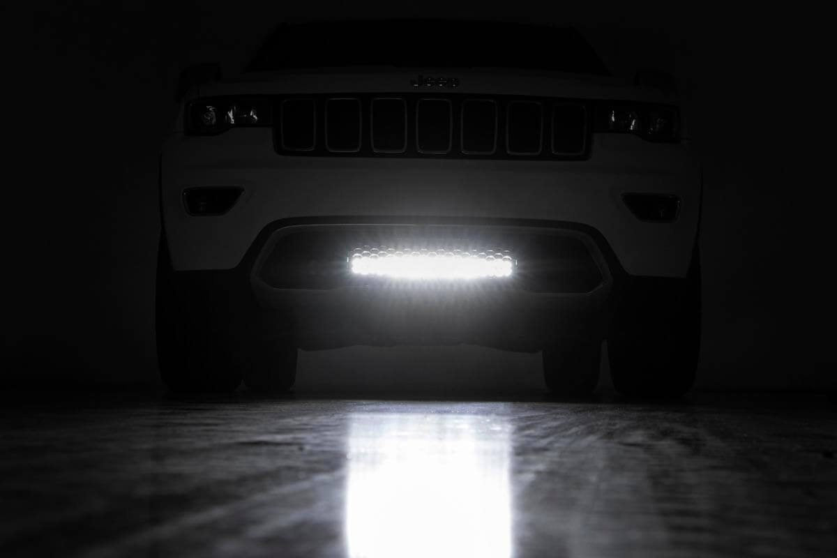 20" Rough Country LED Light Bumper Kit with Amber DRL for Jeep Grand Cherokee (2011-2020)