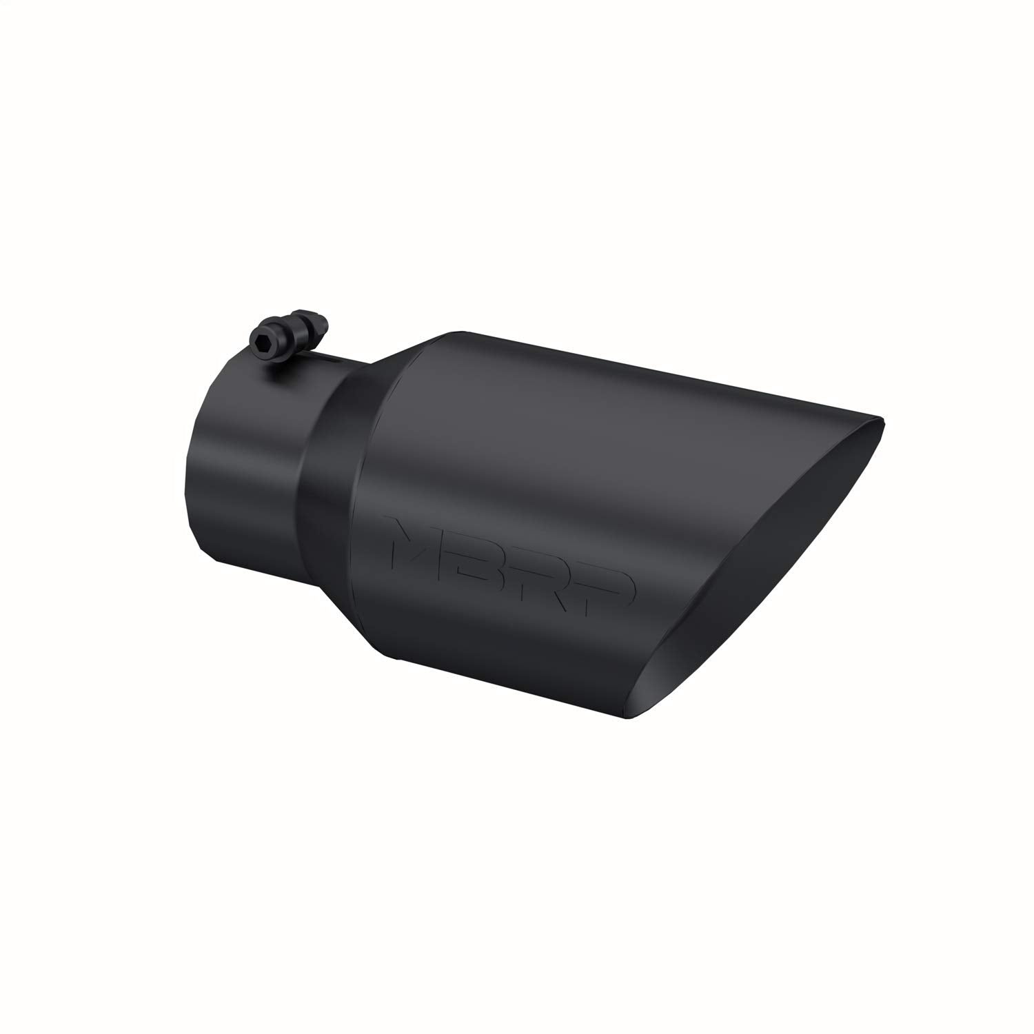 6" O.D. MBRP T5072BLK Dual Wall Angled Exhaust Tip (Black Coated)