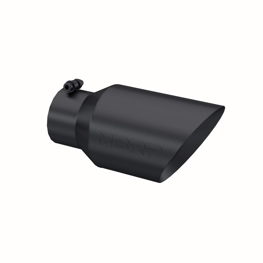 6" O.D. MBRP T5072BLK Dual Wall Angled Exhaust Tip (Black Coated)