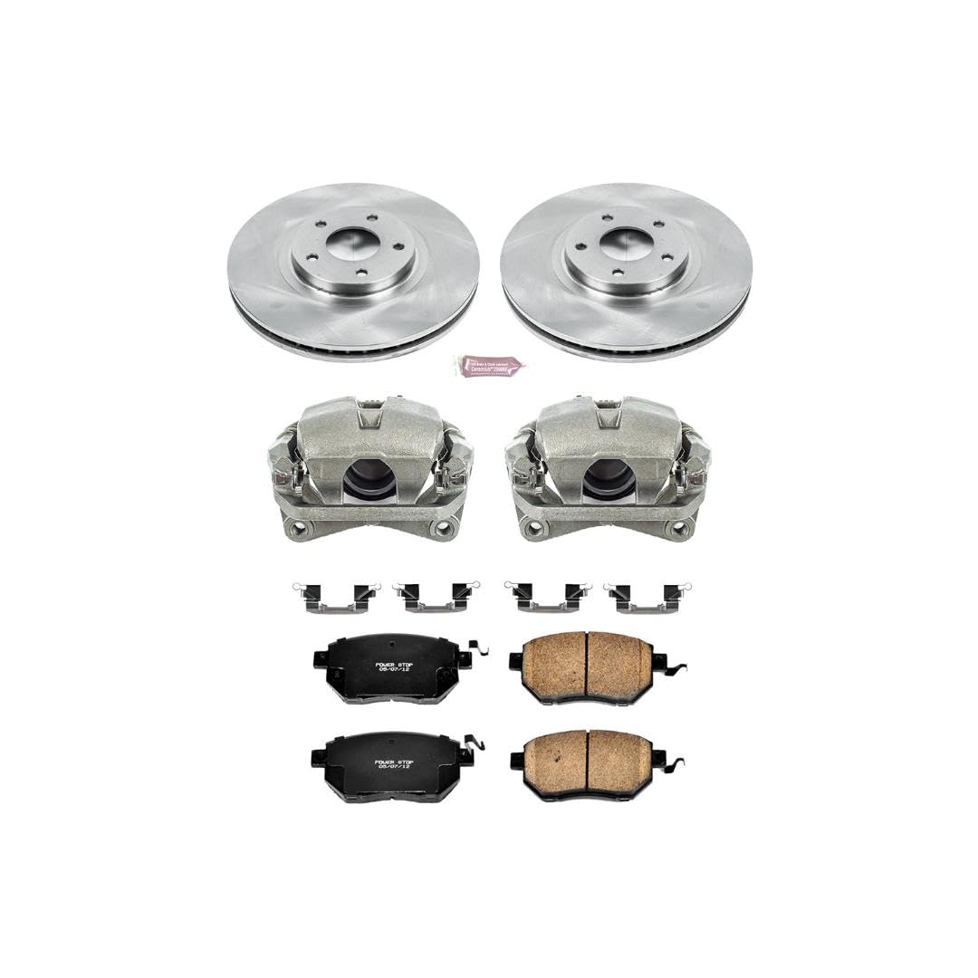 Power Stop KCOE091B 1-Click Autospecialty OE Replacement Brake Kit with Calipers For INFINITI FX35 2003-2005, INFINITI FX45 2003-2005 [Model Specific]