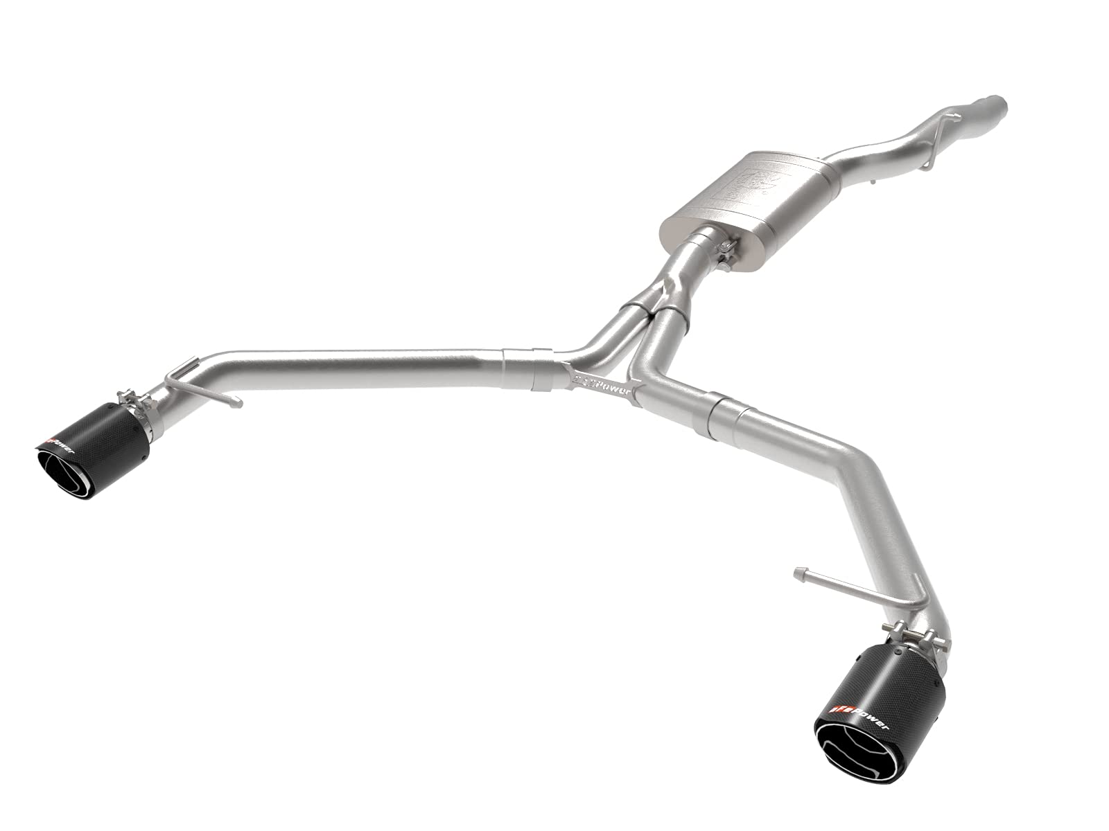 MACH Force-Xp aFe Power 49-36437-C 3 IN to 2-1/2 IN Stainless Steel Axle-Back Exhaust w/Carbon Tip, fits Audi Allroad 13-16 L4-2.0L (t)