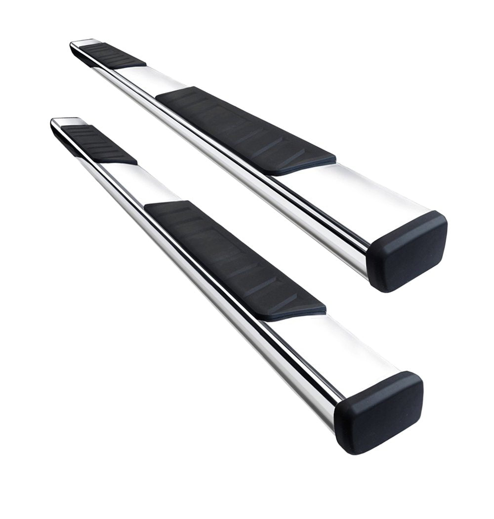 Summit Black Horse Stainless Steel Running Boards Compatible with 2007-2021 Toyota Tundra CrewMax-SU-TO0290SS