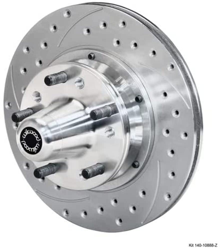 Hub Front Kit w/Vent. Rotor, Drilled,Zinc