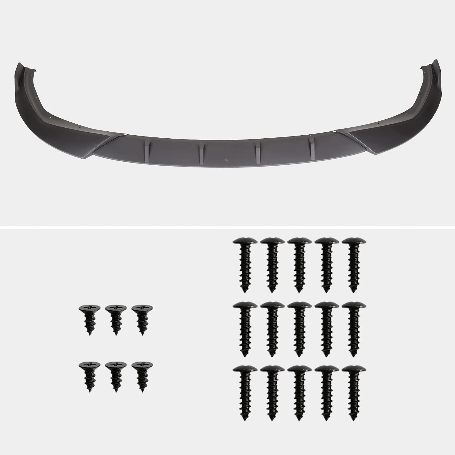 Matte Black Spec-D Tuning Front Bumper Lip Spoiler Splitter Kit 3PC Compatible with BMW 3 Series G20 2019-2022