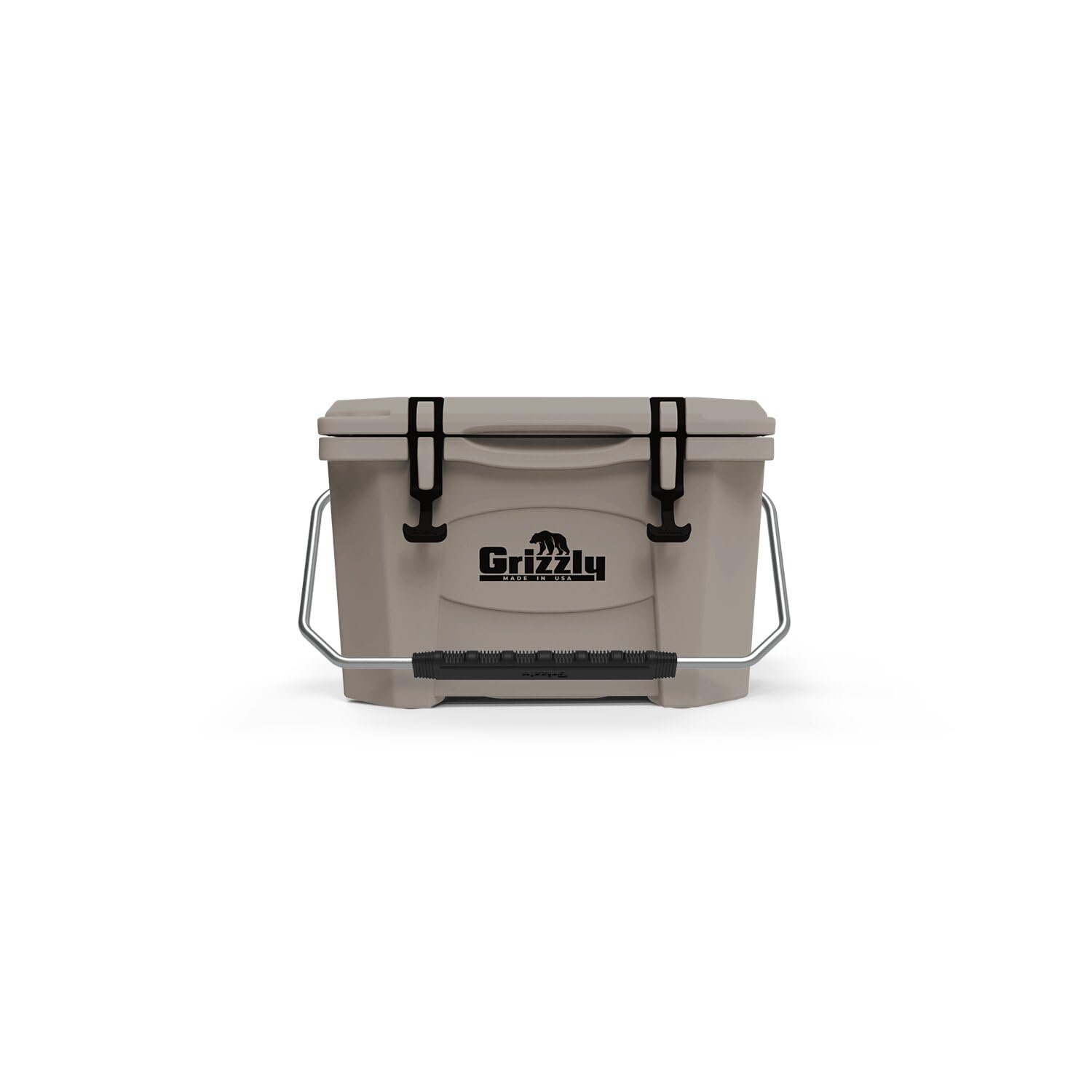 20 Cooler Grizzly, 20 qt Ice Chest Durable Rotomolded Insulated, Made in USA, Warranty for Life, for Beach Boat Camping Fishing Hunting, G20, Whitetail