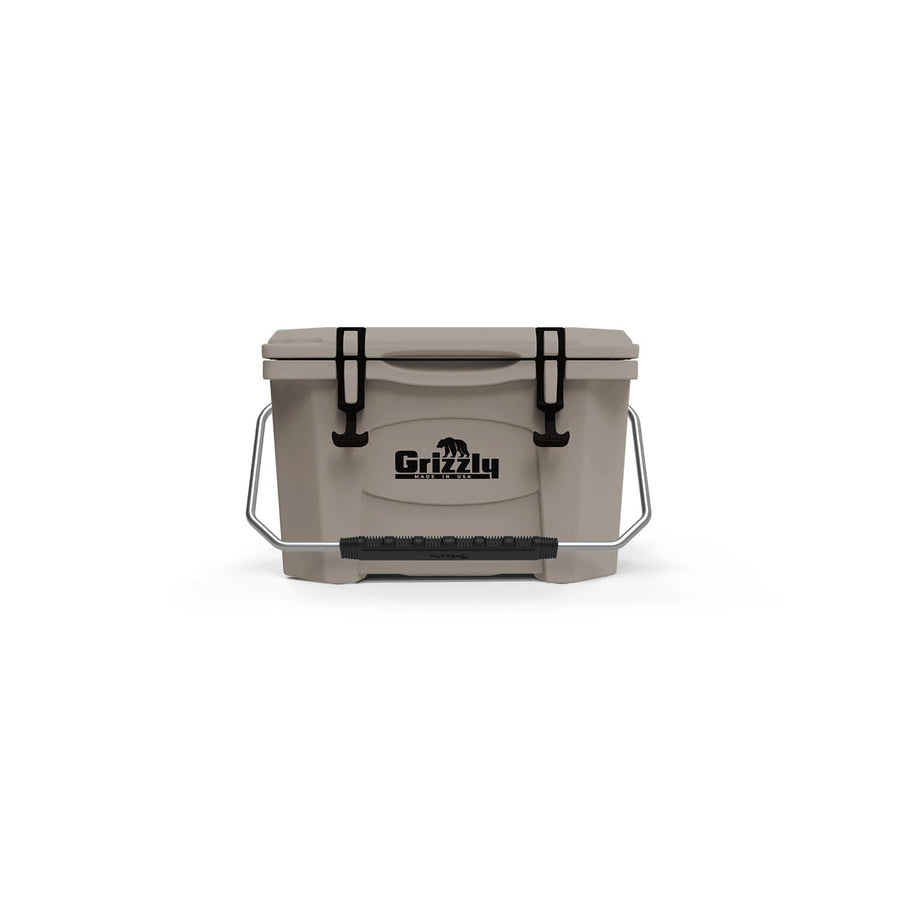 20 Cooler Grizzly, 20 qt Ice Chest Durable Rotomolded Insulated, Made in USA, Warranty for Life, for Beach Boat Camping Fishing Hunting, G20, Whitetail