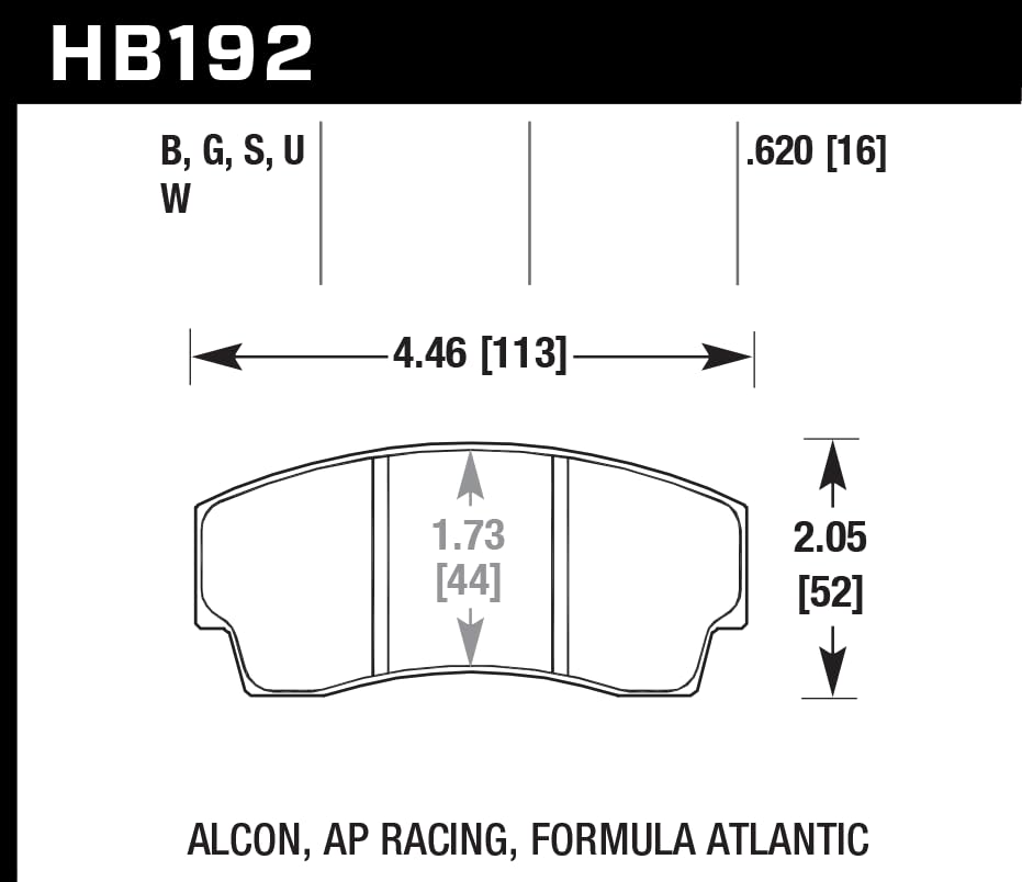 Hawk Performance HPS 5.0 Street HB192B.620 Brake Pads