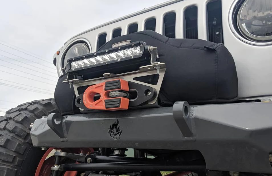 CrawlTek CWLCT11001 Revolution | Universal Light/LED Mount for Bumper/Fairlead/Winch | Off-Road Trucks, SUV, Jeep, ATV, UTV, Overland