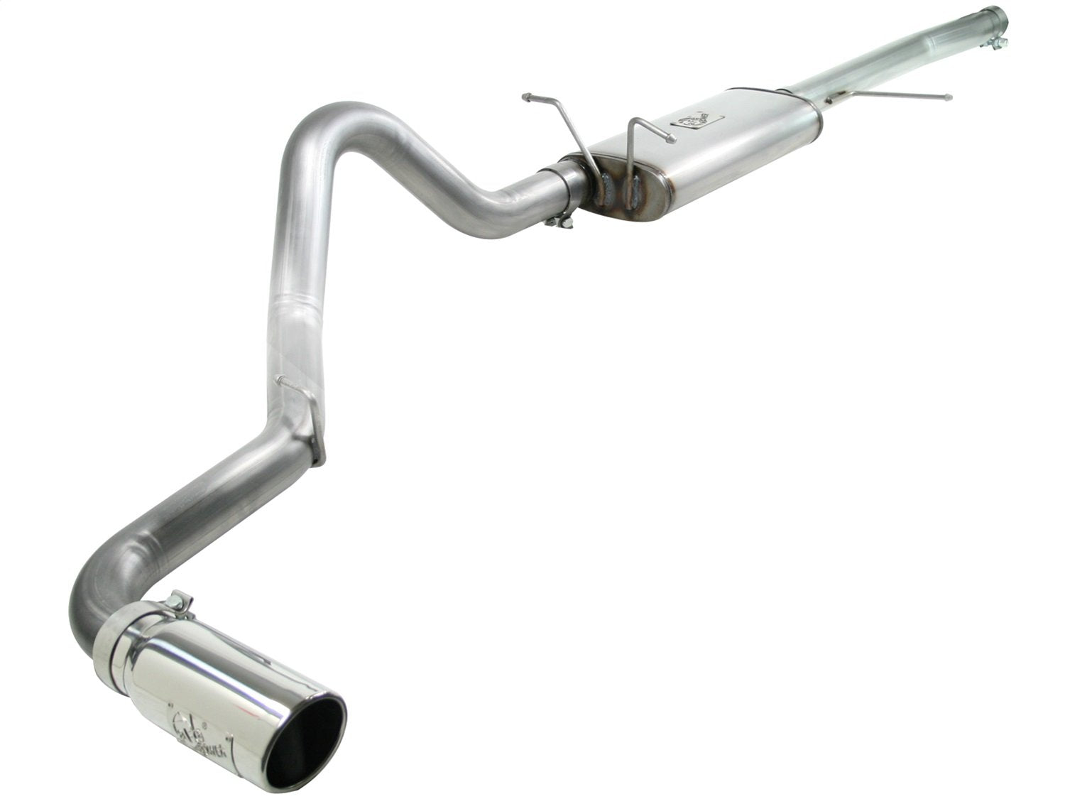 MACH Force XP aFe 49-43043-P Stainless Steel Cat-Back Exhaust System with Polished 3" Tip for Ford F-150 V8 4.6/5.4L