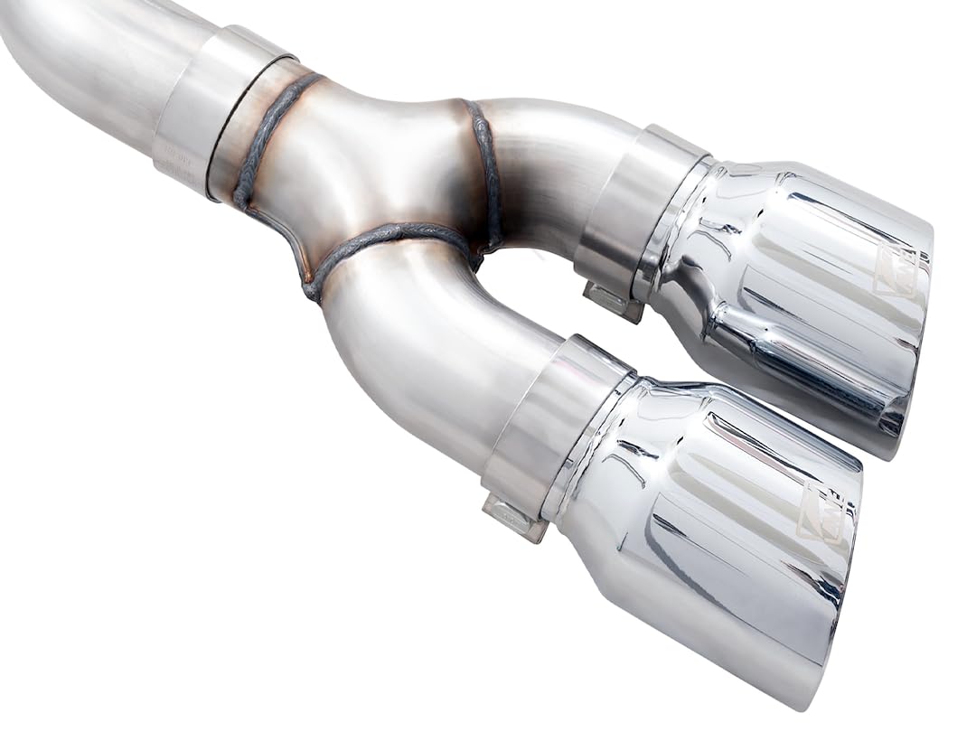 AWE Dual Side Exit 0FG Exhaust for '21+ Ford F-150 - 4.5" Chrome Silver Tips (3015-22067)