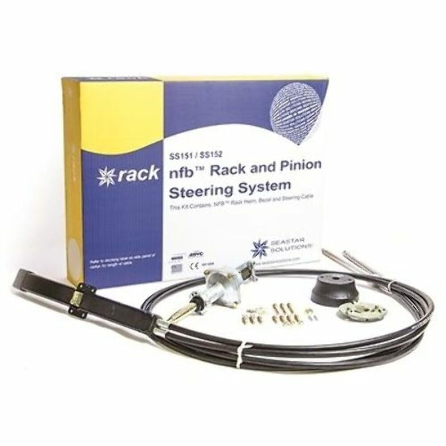 Dometic Pro Rack SeaStar NFB (No Feedback) Steering Kit with Dual Cables, SS15212, 12ft.
