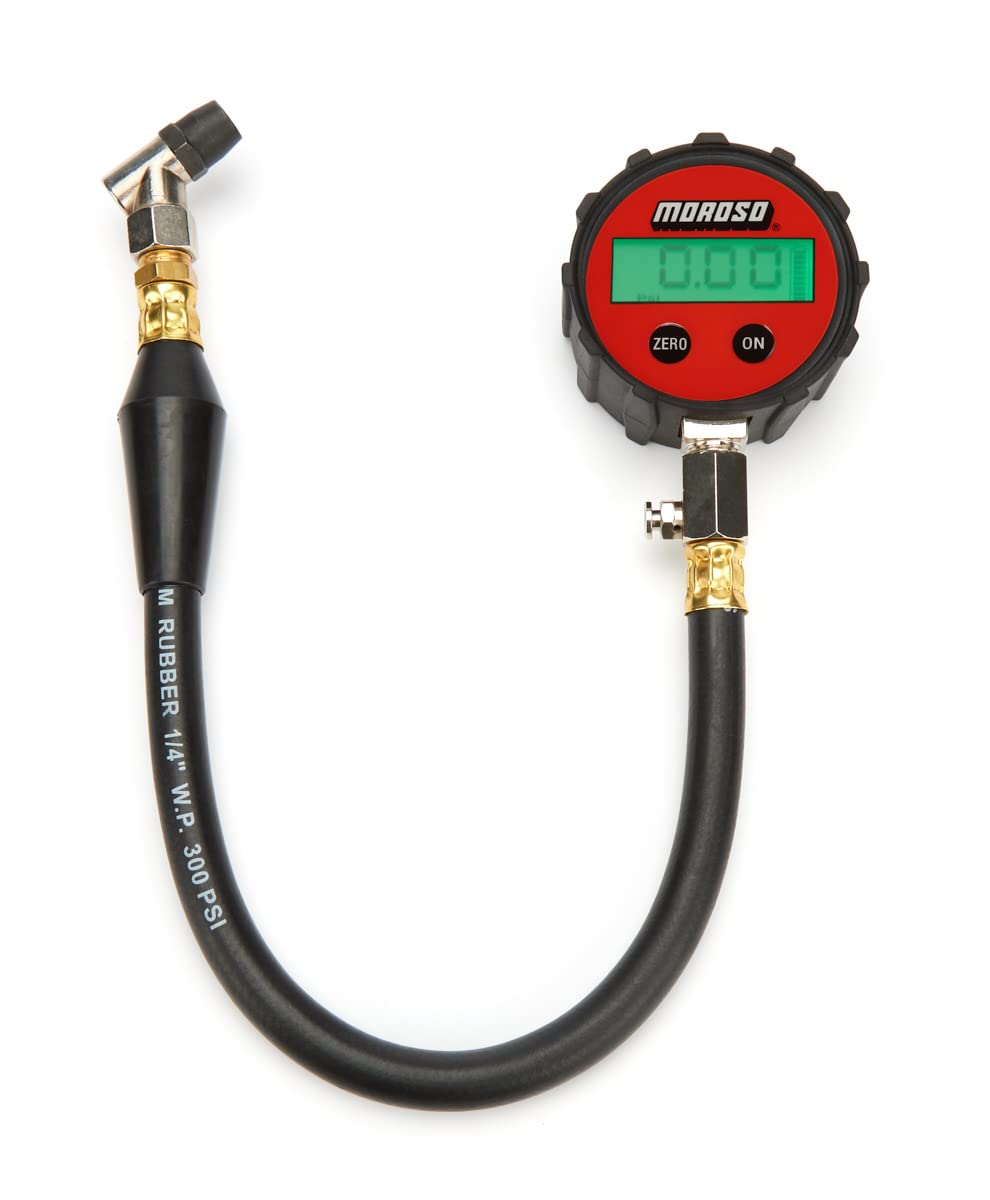Digital Backlit Tire Gauge Moroso 89576, 0-100 PSI