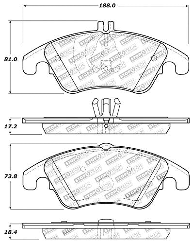 Sport Brake Pads StopTech 309.13420 with Shims and Hardware