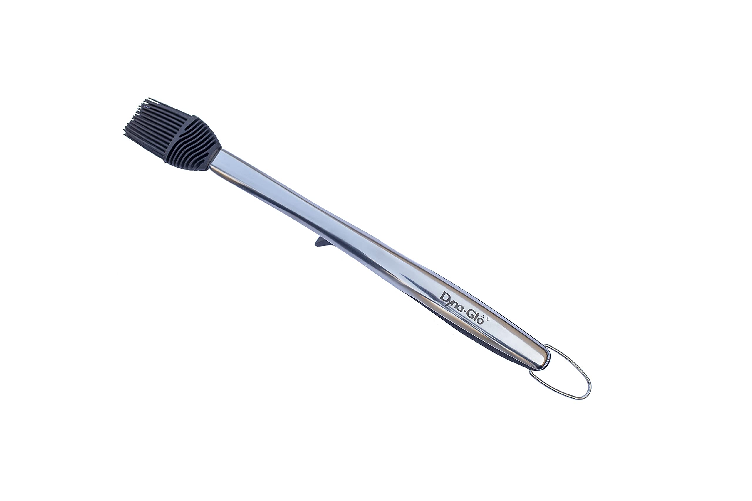 3PC Dyna Glo Stainless Steel Grill Set. Tong, Spatula, Basting Brush - W. Stands