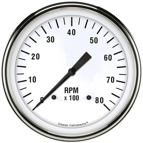 WH71SLF Classic Instruments White Hot 4 5/8" Tach 8000 RPM