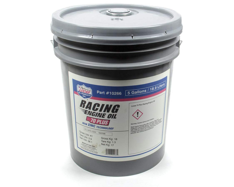 1x1/5 Gallon Pail 70 Plus Racing Motor Oil