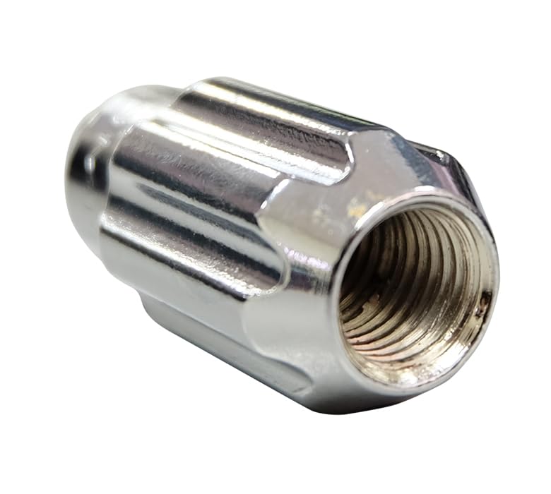 NRG Innovations M12 x 1.25 Steel Lug Nut Set NRG-LN-LS510SL-21 Bullet Shape, Anodized Finish 21 Pc Silver with Lock Key
