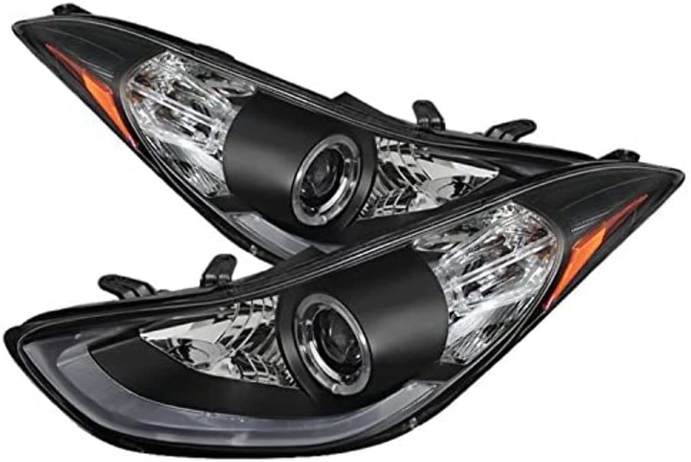 Auto Spyder 5073662 LED Halo Projector Headlights Black/Clear
