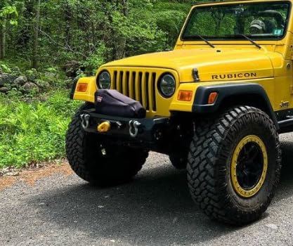 CrawlTek Stubby Pyro Front Bumper - No Stinger compatible with Jeep CJ/YJ/TJ